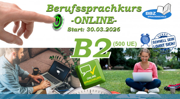 Your path to the B2 certificate: Flexible, online, professional!